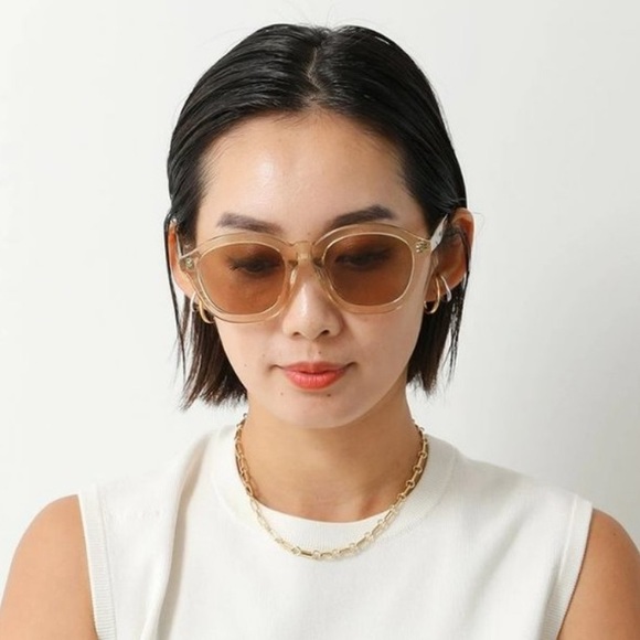 NEW CELINE SUNGLASSES CL40017F 57E BROWN CLEAR EYEWEAR CELINE - Picture 6 of 11